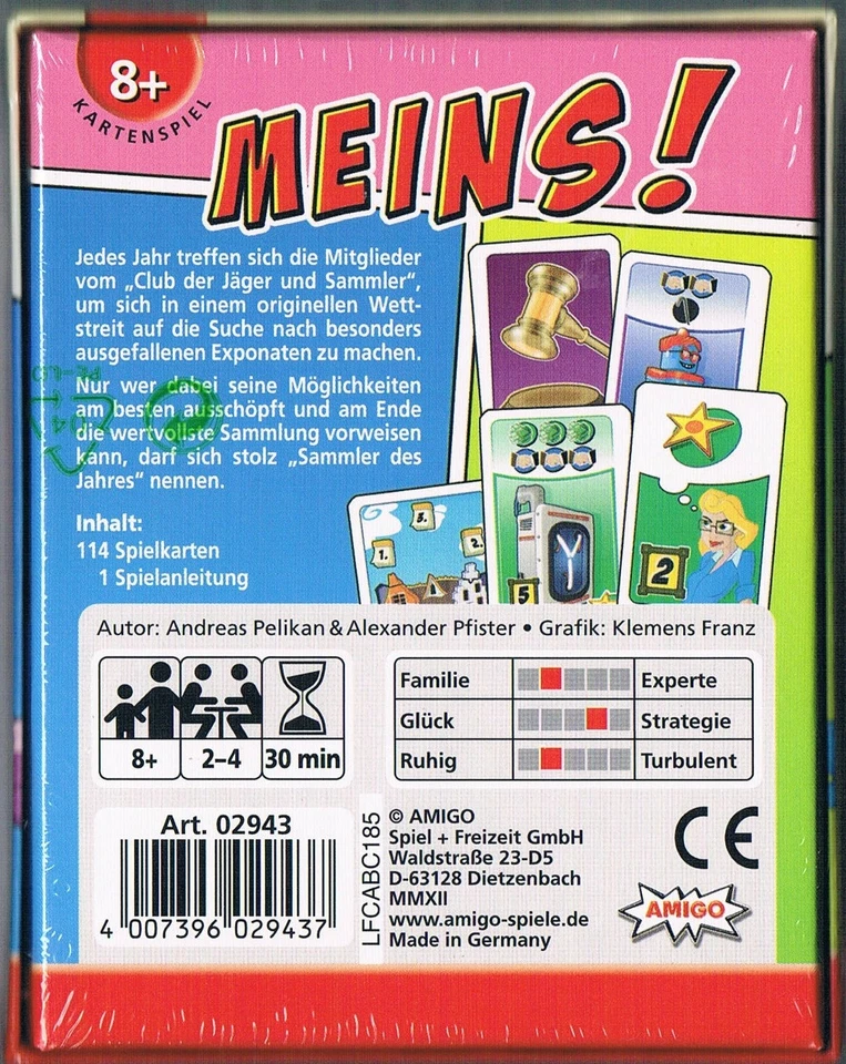 Meins! Kartenspiel Amigo Andreas Pelikan Alexander Pfister Neuware - Bild 2 von 2