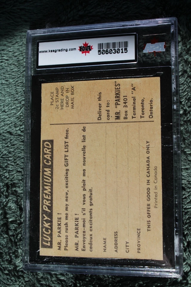 1954 PARKHURST # 50-BOSTON-GRADE 6.5 KSA-Fleming Mackell - Image 2 of 2