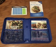 3 Weight Watchers Cook Books And Stickers And Zippered Case