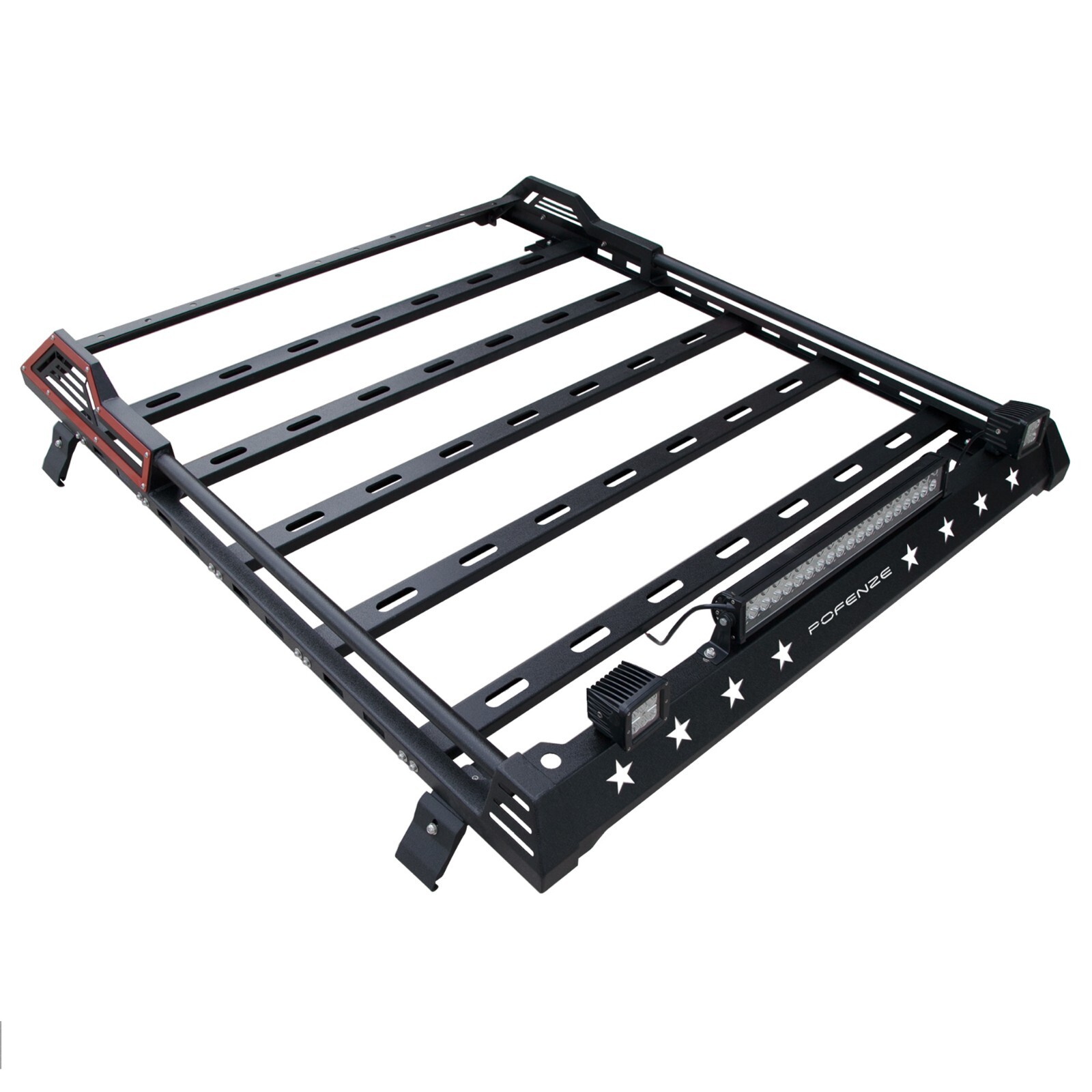 Roof Rack Hardtop Luggage Carrier w/LED for Jeep Wrangler JK JL 4Door