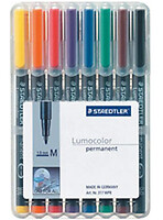 Staedtler 317 WP8 Schwarz Blau Braun GrüN Orange Rot Violett Gelb Transparen ~D~-image