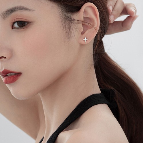 925 Sterling Silver Cute Star Asymmetric Earrings Women Girls Jewellery Gift UK - Picture 2 of 7