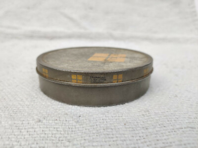 1940s Vintage Dobies Four Square Tobacco Litho Round Tin Box