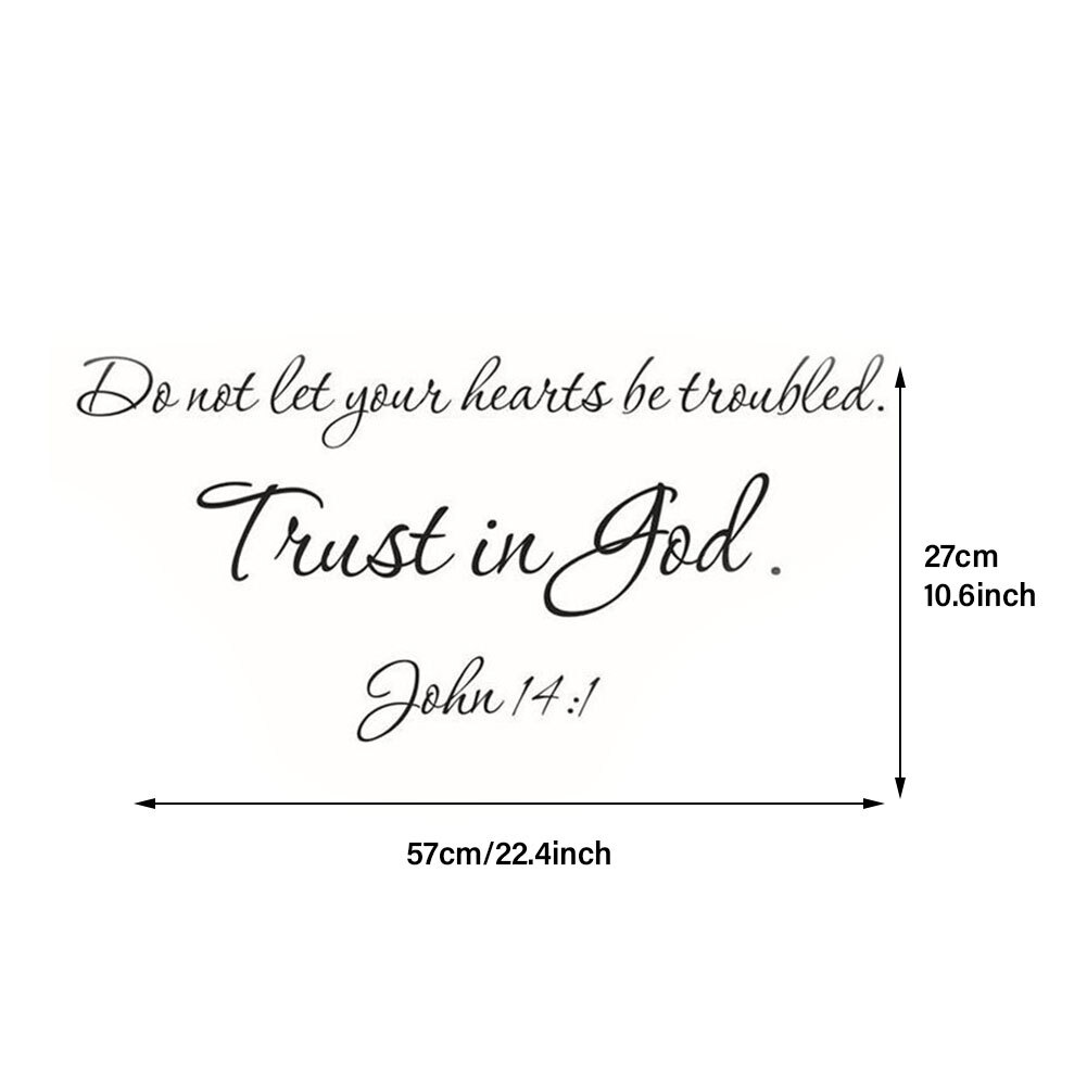 Wall Decal Living Room Inspirational Quotes Art Christian Bible Home