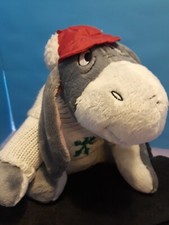 Disney Store Exclusive Eeyore in Sweater Winter Hat Plush Toy 14" Stuffed Animal