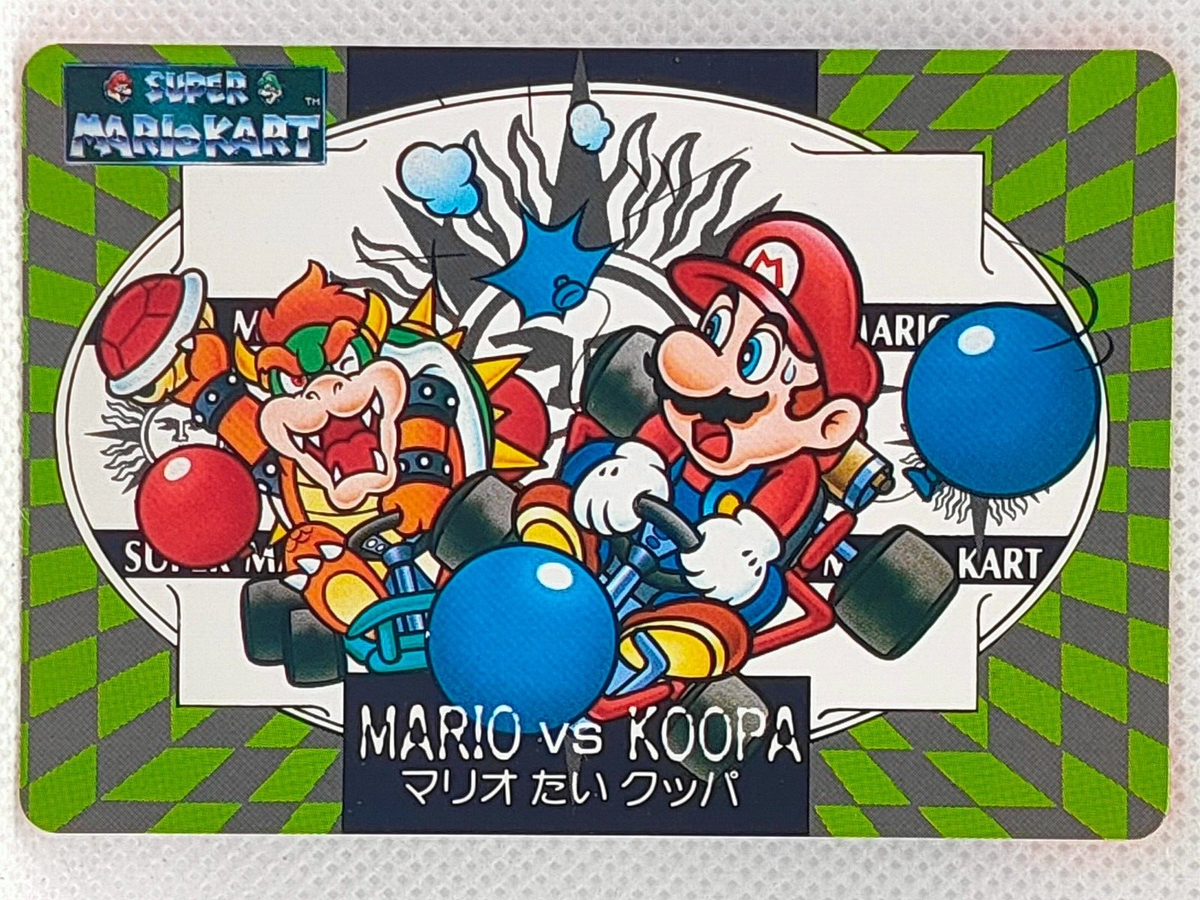 Super Mario Kart Carddass Trading Card Nintendo Banpresto Super Mario Kart Carddass Trading Card Nintendo Banpresto