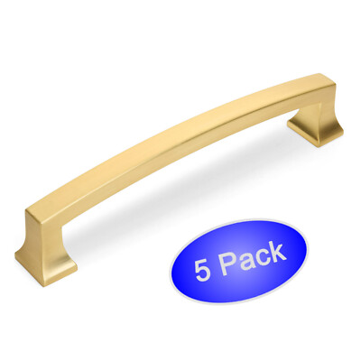 *5 Pack* Cosmas Cabinet Hardware Brushed Gold Handle Pull #755-4BG
