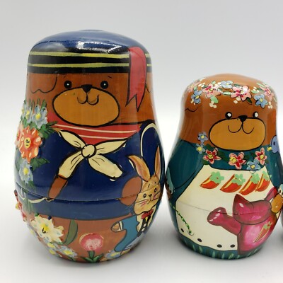 【新品】COMPANY Bears Matryoshka  IDEE Grizzly Bear Matryoshka Doll 3pc./3.5