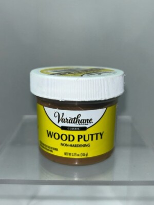 Varathane Classic Wood Putty, Early American, Non-Hardening 3.75 Oz Sealed, Dama