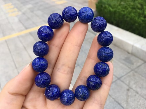 Natural Lapis Lazuli Blue Gems Carved 