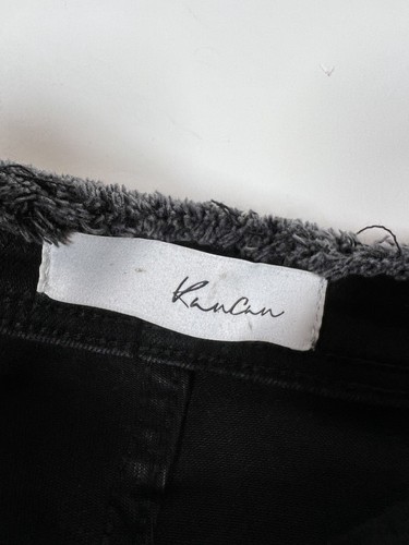 Kancan Black Stretch Button Fly High Rise Flare Jeans Womens Size 24 - Picture 3 of 10