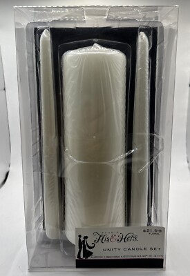 His and Hers Unity Candle Set, By Studio, Two Become One Wedding Ceremony