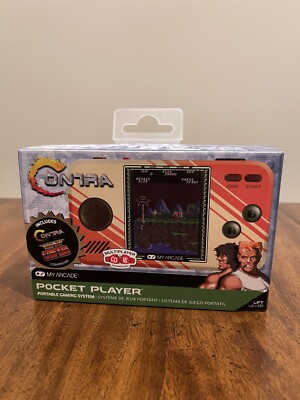 My Arcade Pocket Player CONTRA + SUPER CONTRA Multi-player! RARE FIND! NEW!
