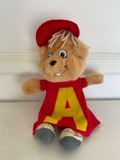 Alvin the Chipmunk Stuffed 11  Plushy-CBS Toys-Vintage 1983