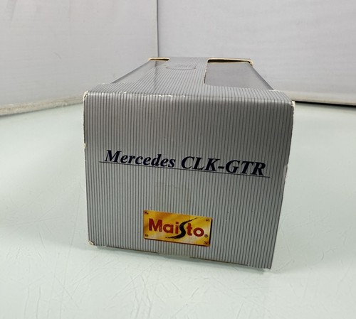 Maisto 1:43 Scale Mercedes Benz CLK-GTR #10 Warsteiner Silver GT Racing Diecast - Picture 5 of 13
