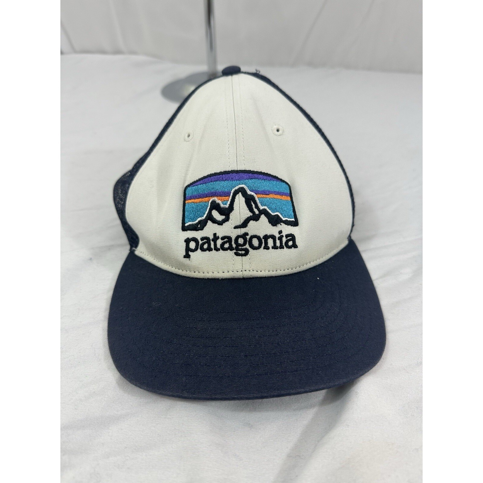 Navy Cream Mesh Snapback 38292 One Size