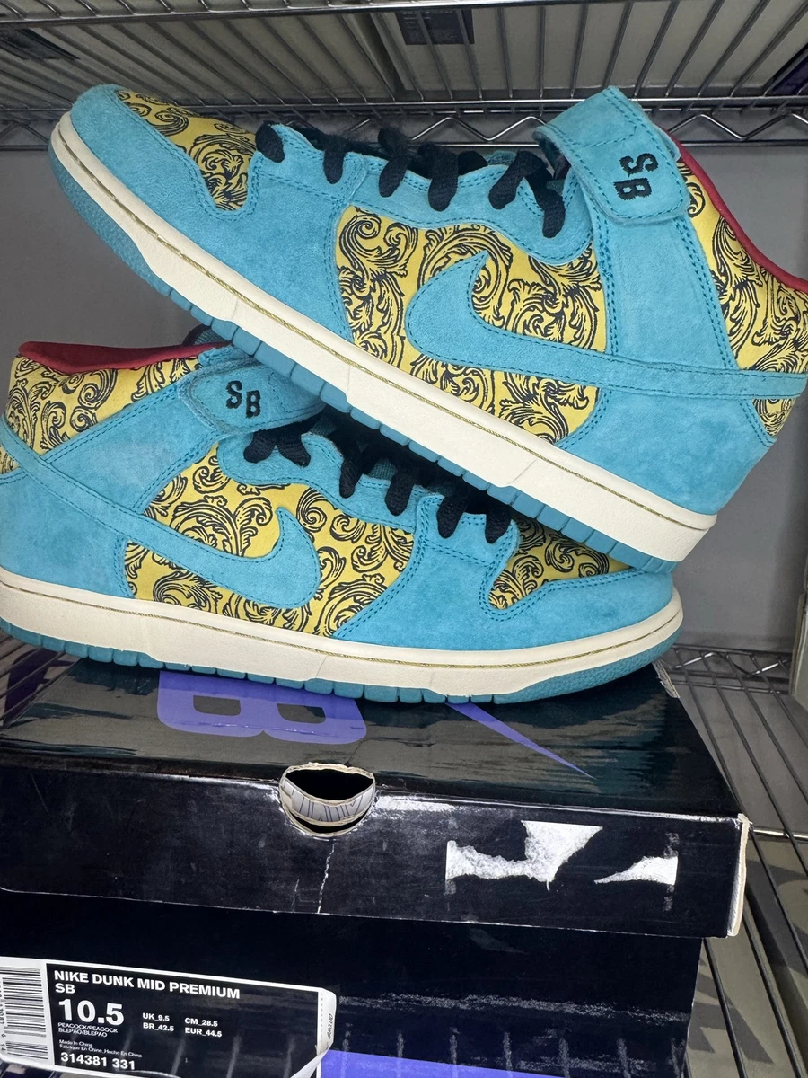 Nike Dunk Premium SB Mid Peacock for Sale | Authenticity