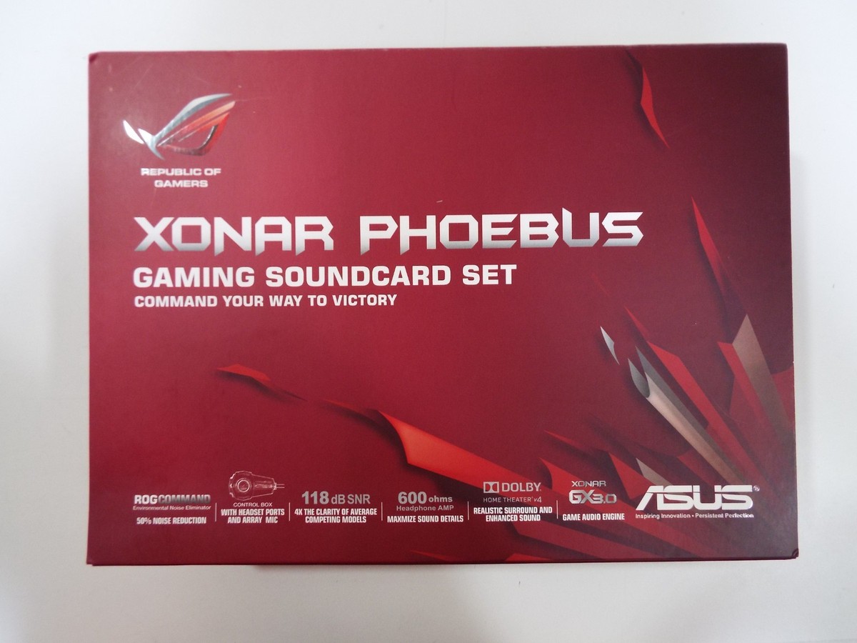 ASUS ROG Xonar Phoebus Gaming Soundcard Set 7.1 channel PCI
