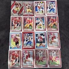 San Francisco 49ers 16 Card Lot Insert RCs Purdy Pearsall Warner Jennings Garcia