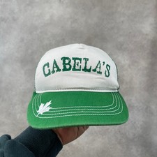 Cabela's Trucker Hat Boys One Size Vintage Mesh Adjustable, Green White
