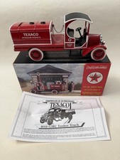 ERTL Texaco 1919 GMC Tanker Truck Diecast Coin Bank New Original Box Petroleum