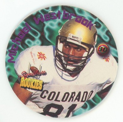 1995 Signature Rookies Sports Stackers Michael Westbrook Rookie Pog RC #30
