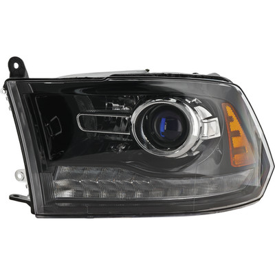 Fits RAM 1500 FULL SIZE P/U 13-14 HEAD LAMP LH, Assembly, Halogen, Projector Typ