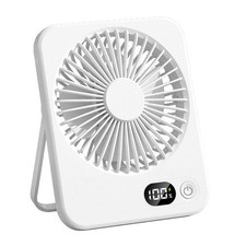 USB Rechargeable Fan Portable Desk Fan Rechargeable with  Display B M6Y93052