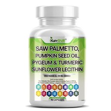 Saw Palmetto Pumpkin Seed Oil Pygeum Turmeric  Sunflower Lecithin 90 Caps        