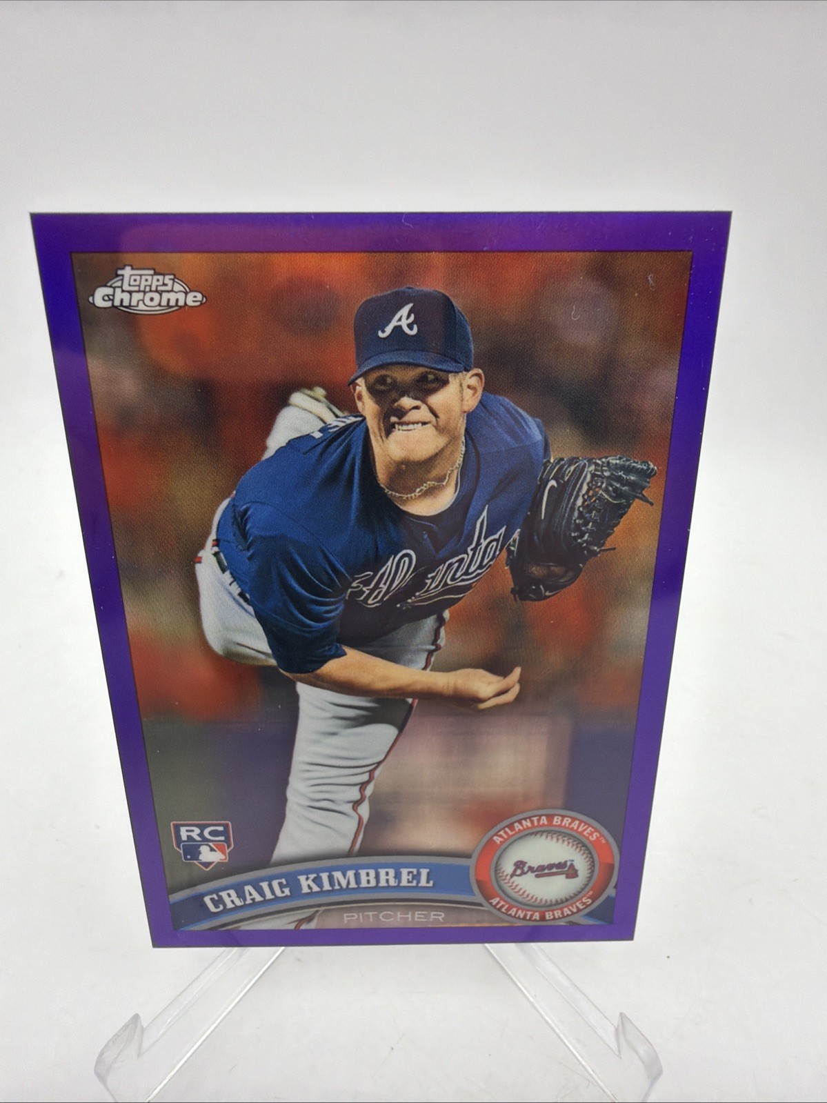 2011 Topps Chrome Craig Kimbrel #195 Rookie RC Purple Refractor /499