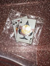 Las Vegas Hard Rock Cafe Ace and Jack Of Spades Playing Cards Pin
