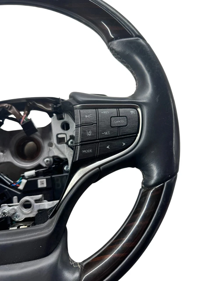 2018–2020 Lexus LS500 Steering Wheel Premium Leather Wood Black Genuine OEM - Image 3 of 4