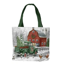 Briarwood Lane Christmas on the Farm Tote