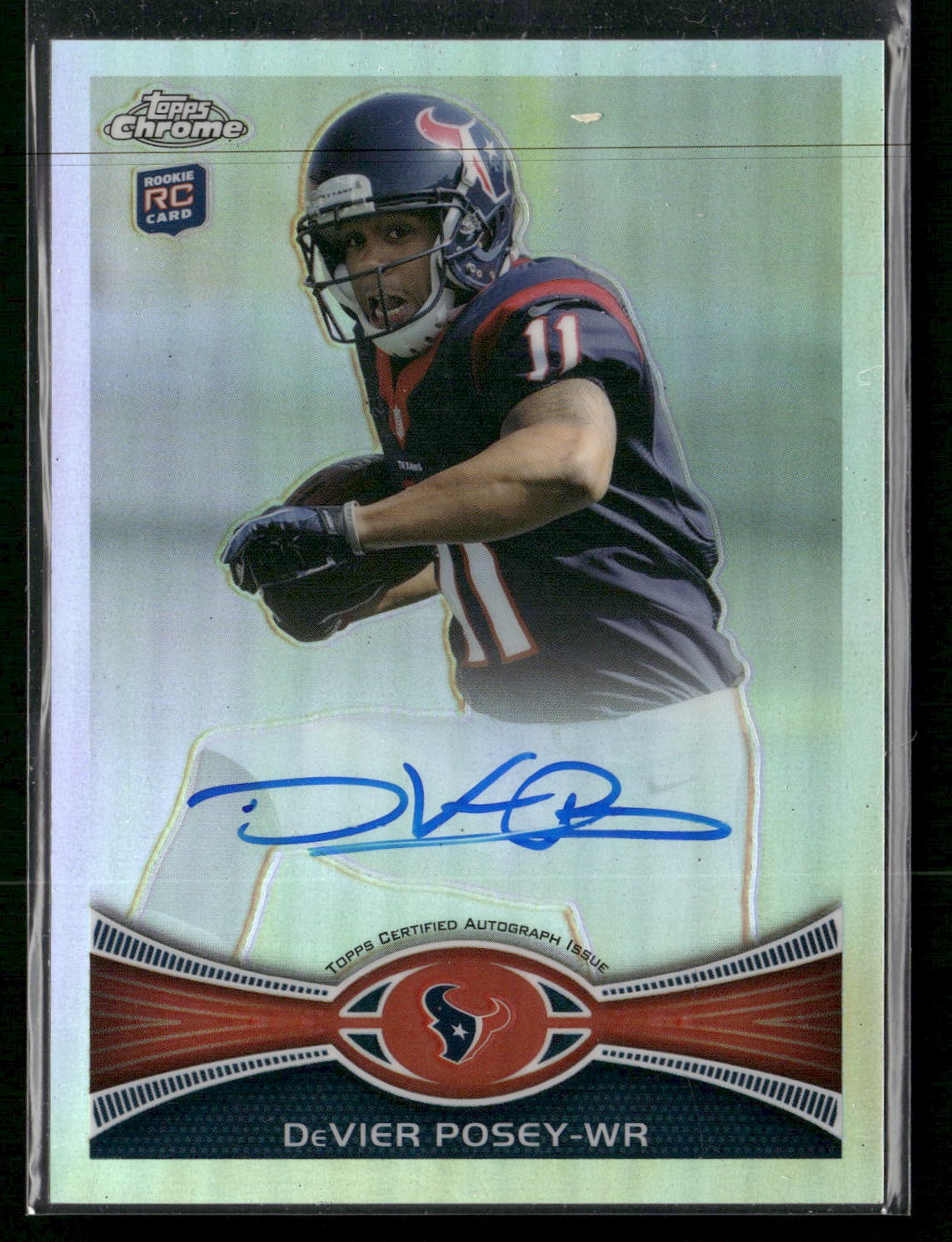 2012 Topps Chrome #114 DeVier Posey Auto Refractors Rookie #/178