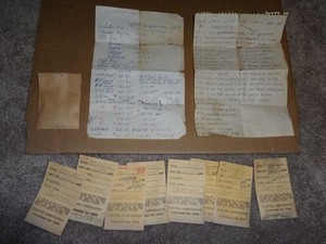 ORIGINAL LOT VINTAGE RADIO CRYSTALS  RAILROAD FREQUENCIES NEW YORK FIRE CODES