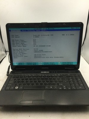 EMACHINES E525 - BOOTS TO BIOS - INTEL CELERON - 1GB RAM - 15'' - READ DESC - BB
