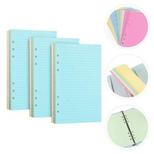 Notebook Replacement Paper Refill Sheet Colorful Ruled Loose Leaf