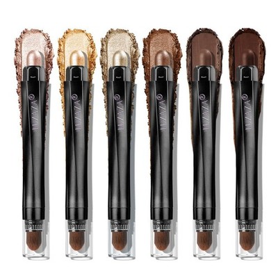 LUXAZA PRO Gold Eyeshadow Stick Makeup Set 6PCS, Neutral Shimmer And Matte Cr...
