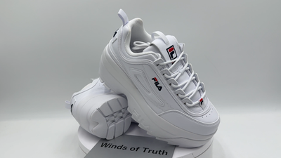 FILA DISRUPTOR 2 WEDGE Sneaker White Black WFW22044 US 5.5 - 8 New