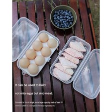 PP Plastic Egg Box Clear Design with 8/4/3 Grids and Secure Stacking Capability