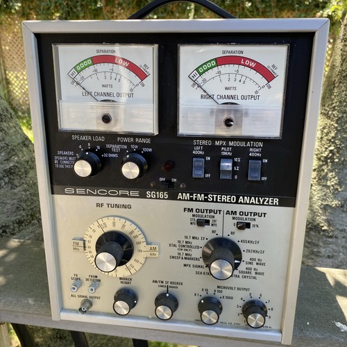 Sencore SG165 AM/FM Stereo Analyzer w/ Box, Manuals & Schematic