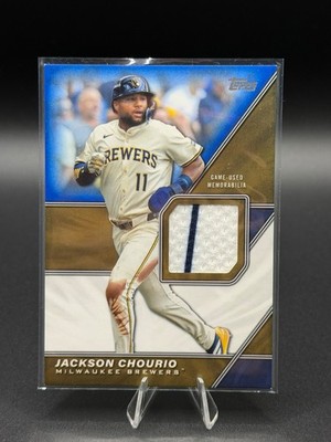 Topps 2026 Series 2 Jackson Chourio Brewers Major League Material Blue /150