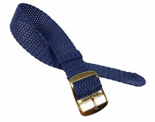 Minott Bracelet de Montre Fibre Polyamide / Tissu Bande Coulissante Bleu 23272G