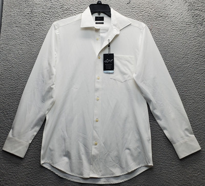 Greg Norman Golf Shirt Men S White Performance Stretch Moisture Wicking G7F7W322