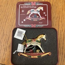 Trail of Painted Ponies NOEL Christmas Ornament MINT    12445 Complete With Tin