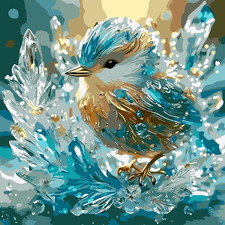 SHICERNHJ Birds Paint by Numbers Kit for Adults,Crystal Bird Adults' Paint-By-Nu