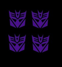 Transformers Decepticons  Logo Emblem Vinyl Decal Sticker 1980s 4  2x2.15 Inch
