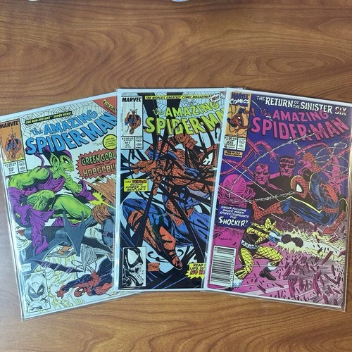 The Amazing Spider-Man #312 NM- #317 VF/NM #335 VF Comic Book Key Issues Copper