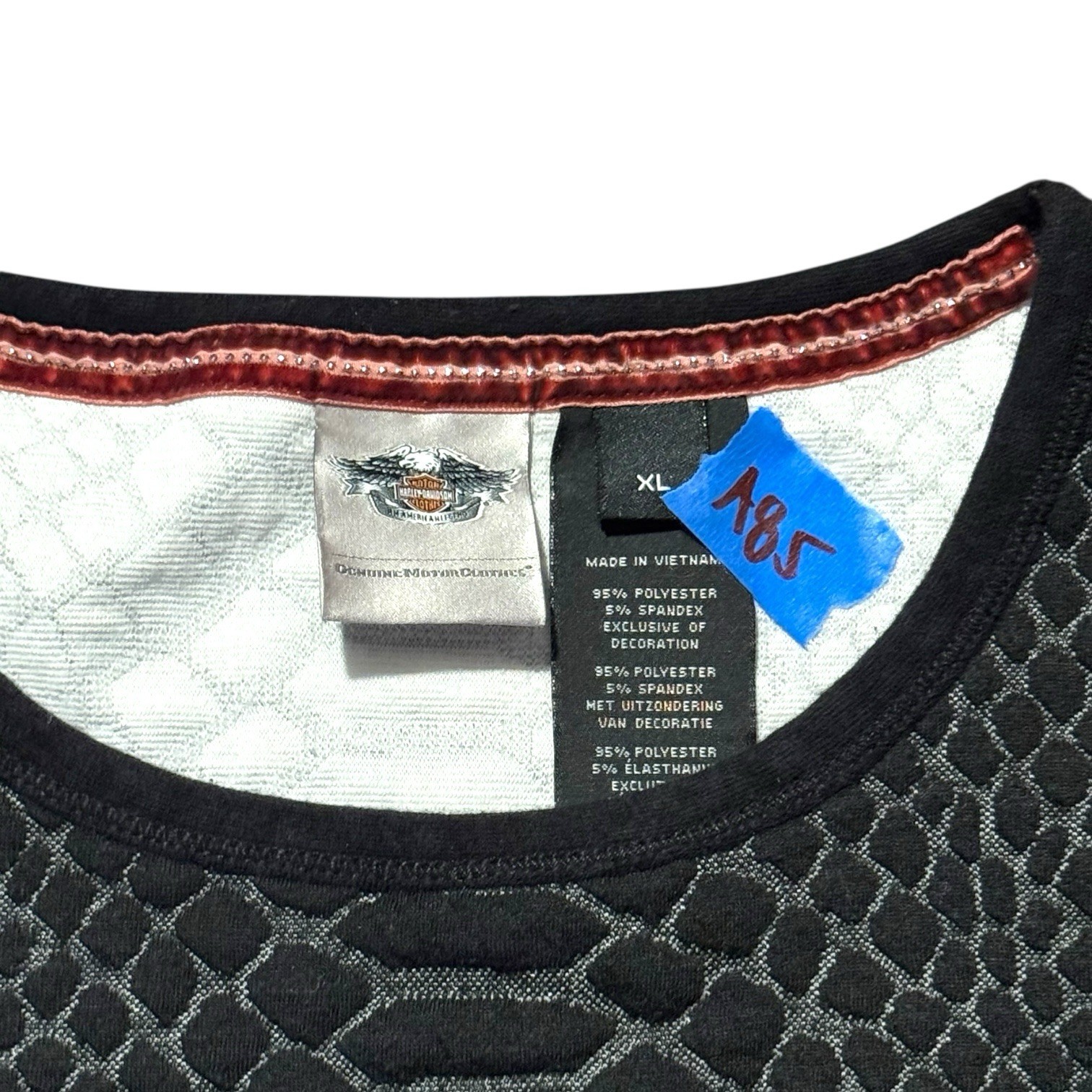 Harley Davidson Motorcycle Womens XL Sweatshirt Snakeskin Black Gray Long Sleeve image 3