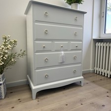 Vintage Stag Minstrel 7 Drawer Tallboy Chest Of Drawers